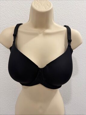 36D Paramour Black Underwire T-Shirt Bra